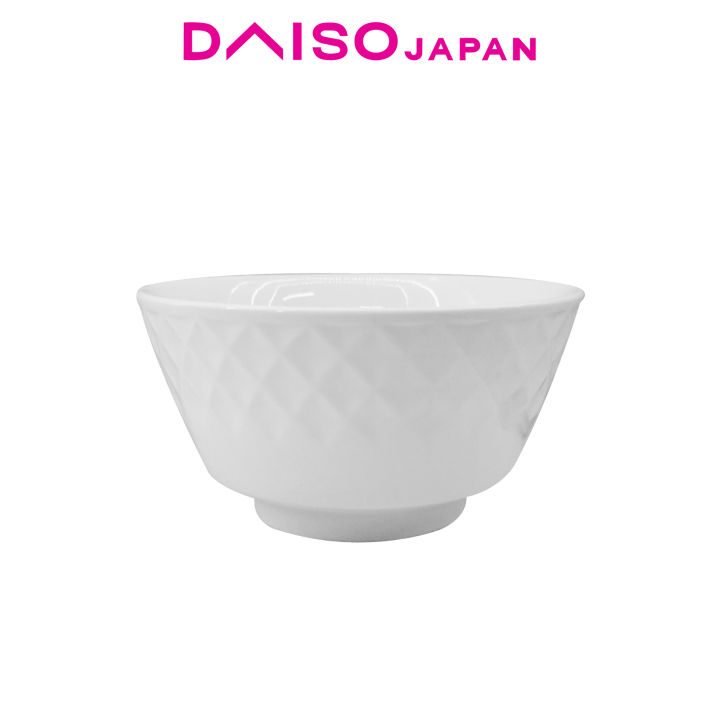 Daiso White Hishibori Rice Bowl | Lazada PH