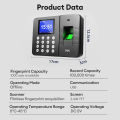 Deli Fingerprint Attendance Machine Fingerprint Recognition 2.4'TFT Screen Biometric E3960. 