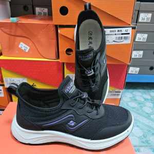 NEW! A232 รองเท้าผ้าใบ สีดำ-ขาว แบบสวม ทรงสวย น้ำหนักเบา ไซส์ 35-40