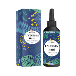 EELHOE UV Resin Glue Clear Hard Type Glue Transparent Solar Cure Sunlight Activated Curing Epoxy Resin For DIY Jewelry Resin Mold Hard UV Resin Glue Crystal Clear Ultraviolet Curing Resin UV Glue Solar Cure Sunlight Activated DIY Jewelry Making Tools