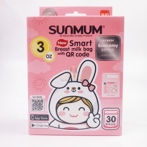 Hộp 30 túi trữ sữa SUNMUM Thái Lan 100ml mẫu mới màu hồng