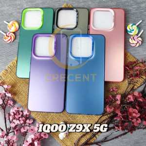 Case So Cool SoCool Hybird New IMD Plating Silver Chrome PC Silikon iqoo Z9 5G iqoo Z9x 5G Tecno Pova Tecno 6 Pova 6 Pro