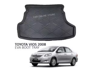 Toyota Vios 2008 - 2013 EVA Copolymer Car Boot Tray Luggage Cargo Trunk Tray- Waterproof