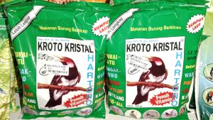 kroto kristal pur pakan burung makanan harian burung berkicau cucak rowo