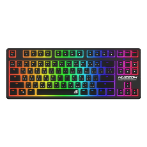 Keyboard/คีย์บอร์ด เกมมิ่งSigno E-Sport /Bluetooth/Wireless2.4GHz/USB To Type-C/ Model:NUZZON รุ่น KB-751