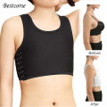 Bestcorse XS 5XL Original High Compression Plus Size Chest for Big Boobs Chubby Women Men With Hook Slim FTM Trans Binder Transboy Vest Sando Tops Pull Over Tomboy Bra Black White Cotton Breathable Sale. 