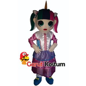 Kostum maskot badut karakter LOL setelan dewasa lucu