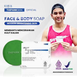 Sabun Pencerah Wajah dan Badan Thipank Skin Soap 80 Gram BPOM