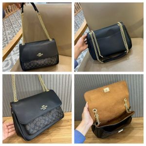 Origina bag COACH Ladies Quilted ELODIE Shoulder Bag Crossbody Bag Commuter New Style CCF09