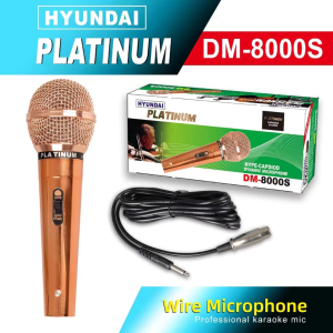 100% Origianl Hyundai Platinum DM-8000 Professional Mirophone for karaoke videoke (silver)