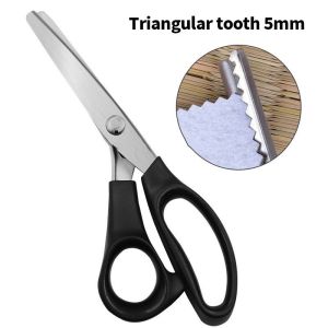 MLADEN Tailor Scissors Triangle Tooth Sewing Scissor Zigzag Fabric Scissor Gunting Bergigi Alat Jahitan Lace Scissors