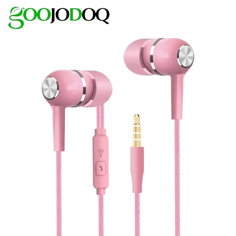 GOOJODOQ Macaron Color Wired Headset for 3.5mm Floor Control