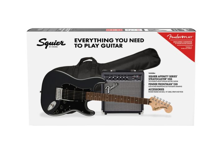 Squier Fender Affinity Stratocaster HSS LRL Charcoal Frost