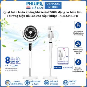 Quạt tuần hoàn không khí 3D động cơ biến tần DC thương hiệu Hà Lan cao cấp Philips ACR2246CFD Serial 2000