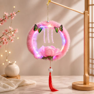 Lồng Đèn Trung Thu LED Hoa Bướm Trang Trí | Đèn Treo Cửa Treo Xe Ô Tô Decor Không Gian Sống Mùa Trăng