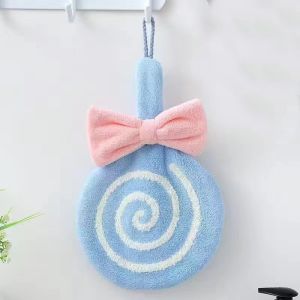 INDO 1866 - H6390 Handuk Gantung Motif Lolipop / Lap Tangan Bulu Tebal Lucu / Handuk Wastafel Aesthetic