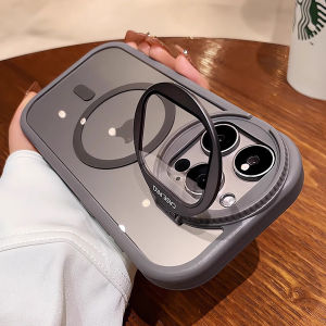 For MagSafe Magnetic Case For iPhone 17 16 15 14 13 12 11 Pro Max With Invisible Lens Stand Shockproof Anti-Slip Protector Cover