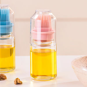 [Ready Stock] Oil Dispenser Bottle with Brush Bekas Minyak Masak Botol 烧烤油刷子