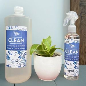 Grist Clean White Tea & Ginger 1Liter Room Spray Clean Home Fragrance Scented Air Freshener