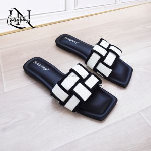 LN Teplek Slip-On Casual Anyam Sandal Daily Wanita 4 Warna Tp10
