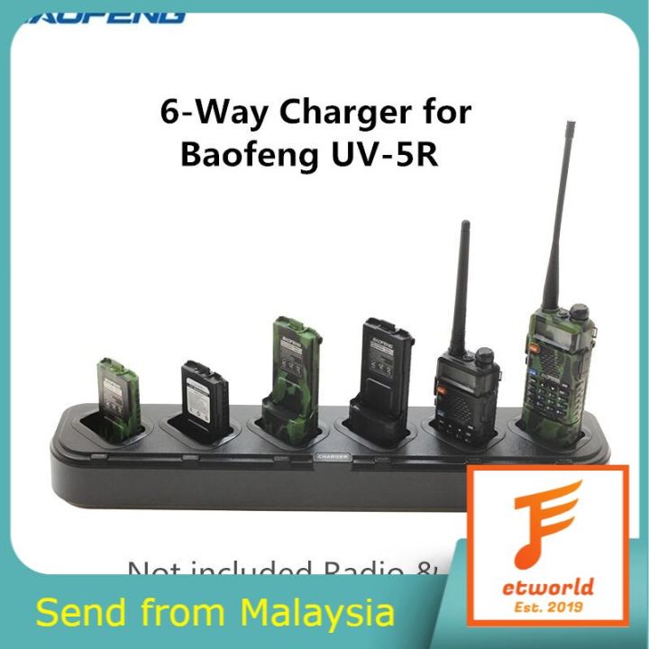 Caricabatteria Da Tavolo Per Baofeng UV5R/UV5R PLUS UV5RA UV5RE Alimentatore - Foto 9