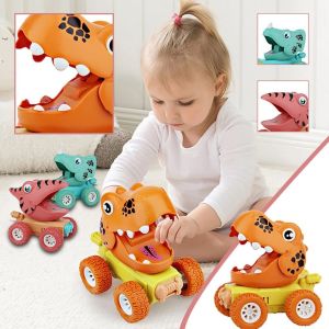 Mainan Anak Mobil Dino Pull And Go Di tekan Bisa Jalan YI 33 - Mobil Dinosaurus