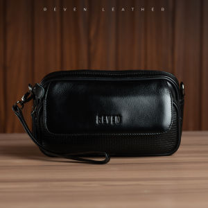 Reven Leather Ardana Bag - Tas Selempang Bahu Pria Kulit Sapi Asli Free Random Gift