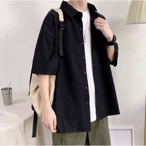 Áo sơ mi nam nữ rộng nhiều màu sơ mi tay ngắn chuẩn form Hàn Quốc vải lụa mềm mịn không nhăn Từ 40-90kg