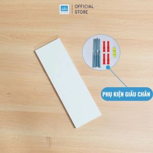 Kệ Ngang Treo Tường Trang Trí Dài 20 cm Đến 80 cm Phụ Kiện Giấu Chân SIB Decor Thanh Gỗ Dày 17mm
