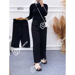 (FREE ONGKIR) HANNA PANTS POCKET COUPLE CELANA KULOT KANTONG POCKET/CELANA KULOT TERBARU (HARGA TERPISAH)