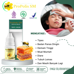 Obat Tipes Badan Panas Dingin Demam Tinggi Mual Dan Muntah Tubuh Lemas Obat Sakit Kepala Obat Diare Obat Gangguan Pencernaan Obat Herbal Tipes Dengan ProPolis SM