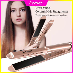 Catokan Ceramic Kemei km-3229 Pelurus Rambut Cepat 2 in1 Temperatur Suhu Km 3229