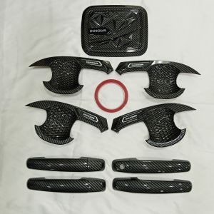 Paket Cover Handle Outer Pintu Tutup Tangki Bensin Innova 2004-2015 Carbon