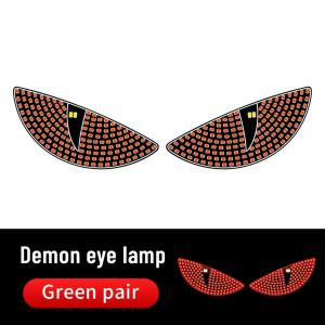 1 Pair Truck Car Devils Eye Light RGB Dynamic Demon Eye Decorative Light Led Display Decor Pixel Panel Windshield USB 5V Multi-Mode Lamp