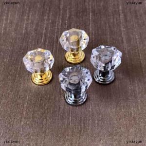 [COD] yixiayun 10Pcs Acrylic Knobs Cupboard Drawer Pull Handle Door Knob Cabine