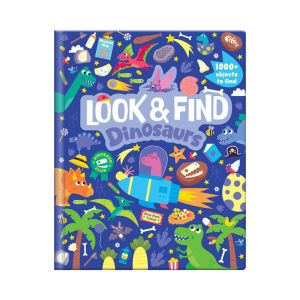 Look And Find Dinosaurs Activity Book Hardcover With 1000+ Objects