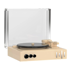 Miniature Old DISC Player For Model House Realistic Music Deck Permanent Plastic Thin Creative Family Connection Activity