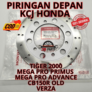 Piringan depan KCJ HONDA TIGER 2000 MEGA PRO PRIMUS MEGA PRO ADVANCE CB150R OLD VERZA Kualitas original Presisi tidak bengkok dan awet anti karat ori asli AHM cakram disk