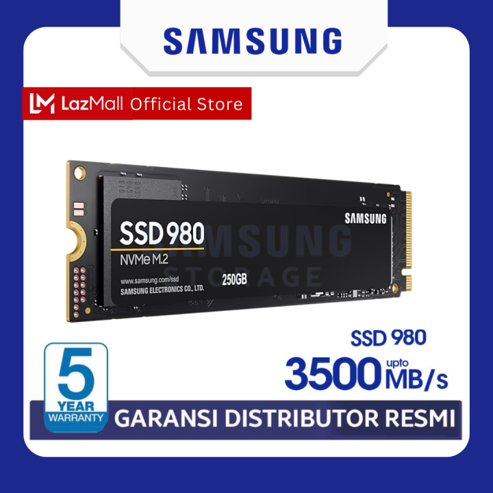 Samsung SSD 980 250GB 500GB 1TB PCIe NVMe 2280