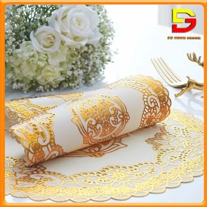 Tấm Lót Bình Hoa Bình Trà Lót Ly Chén Bàn Ăn Bằng Nhựa Có Ren Dập Nổi Nhiều Kích Thước DG-79