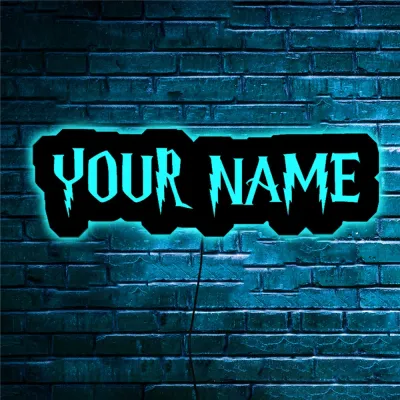 Personalized Custom Name/Text/Number/Game Tag/ID LED Wall Lamp Colorful Neon Sign Light for Home Living Room Bedroom Decoration just for GIFT