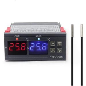 12V/24V/110-220V Temperature Thermostat Controller for Greenhouse Farm Various Refrigerator Heating Cooling Thermostat