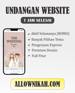 Undangan Digital Website Tanpa Foto