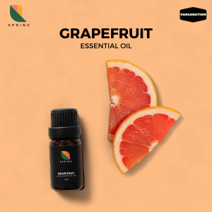 Spring Grapefruit Essential Oil 10ml - For Diffuser and Humidifier - Aromatherapy - Relaxing Natural - Varganation