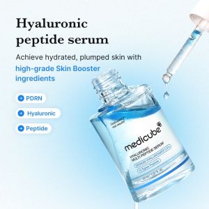 Medicube 99% High Hyaluronic Multi Peptide Serum 30ml 144h long-lasting hydration 0.5% sodium hyaluronate 13 kinds of peptides repair rough skin lock basal moisture deep dryness relief