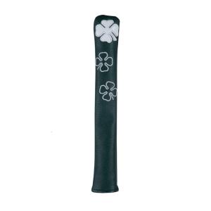 Hoa văn hình Lá Chất liệu da PU alignment Stick headcover lấy hướng Golf Stick Bìa trường Hợp Chủ gậy đánh golf bảo vệ lâu dài