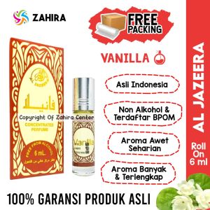 Parfum Al Jazeera Vanilla 6ml Roll on Minyak Wangi Aroma Choco Cokelat Untuk Sholat BPOM Non Alkohol