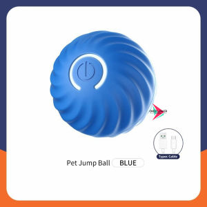 Dog Toys Intelligent Gravity Jump Ball Rechargeable Bite-Resistant Rolling Ball Cat And Dog Chase Interactive Pet Toys
