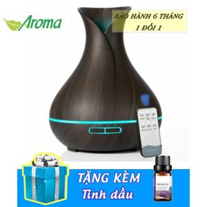 Máy tạo ẩm  máy xông tinh dầu A1803 có remote đèn led 7 màu tạo ẩm tự tắt khi hết nước
