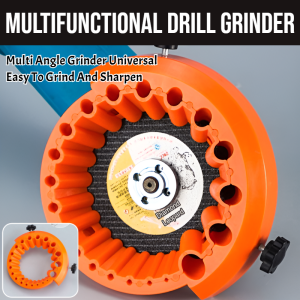Multifunctional Drill Grinder Multispecification Grinding Tool Angle Grinder Sanding Aid Tool Quick Drill Bit Grinding Tool Support Convenient ABS